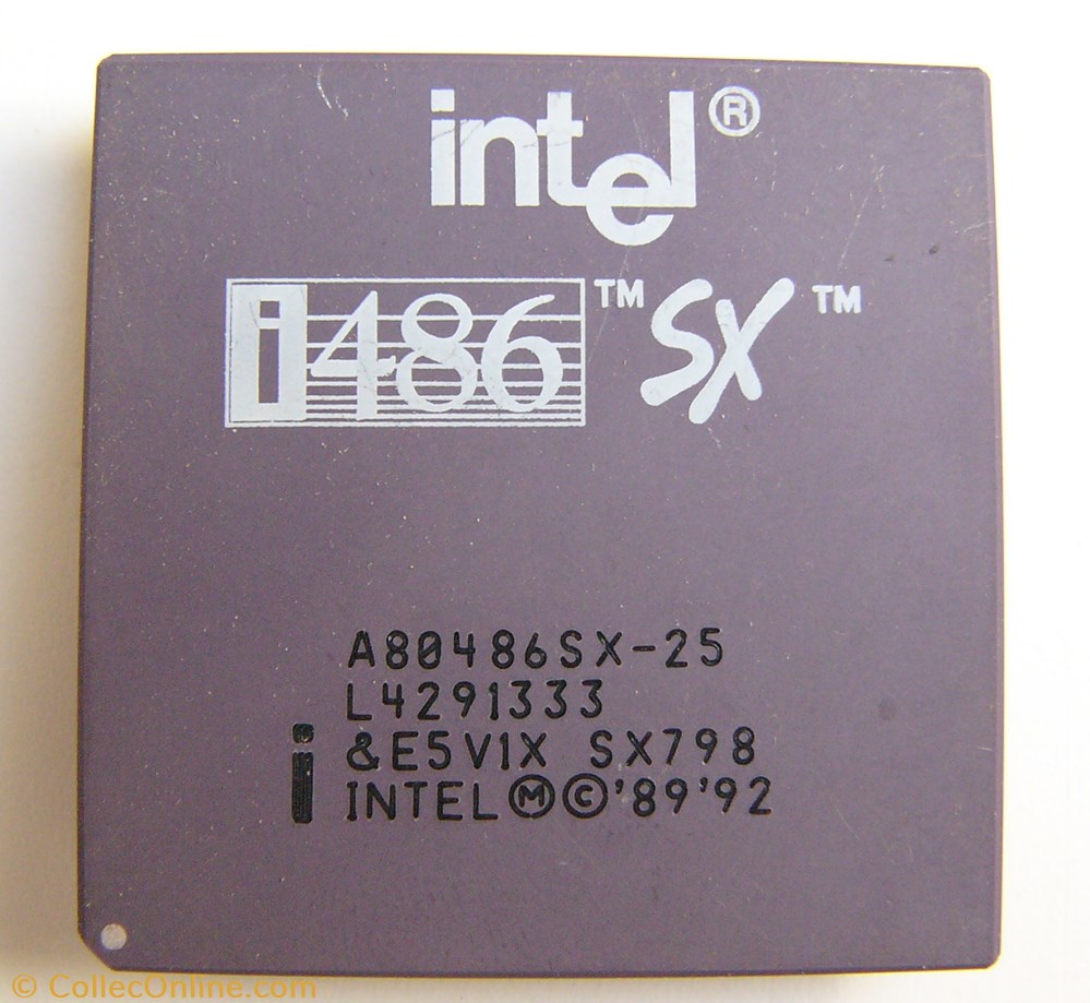 informatique composant processeur intel 80486sx