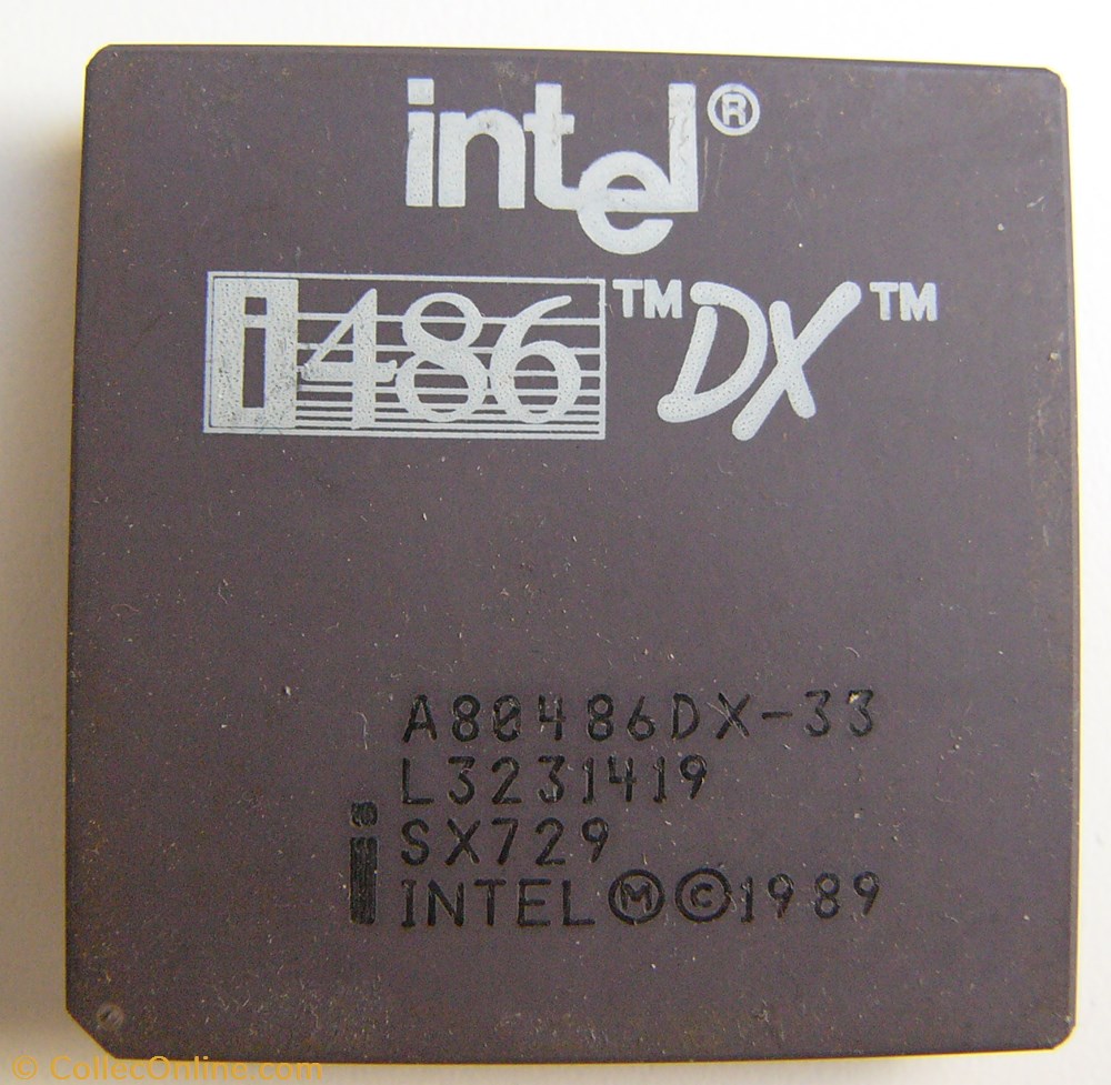 Intel 80486DX informatique composant processeur intel 80486dx