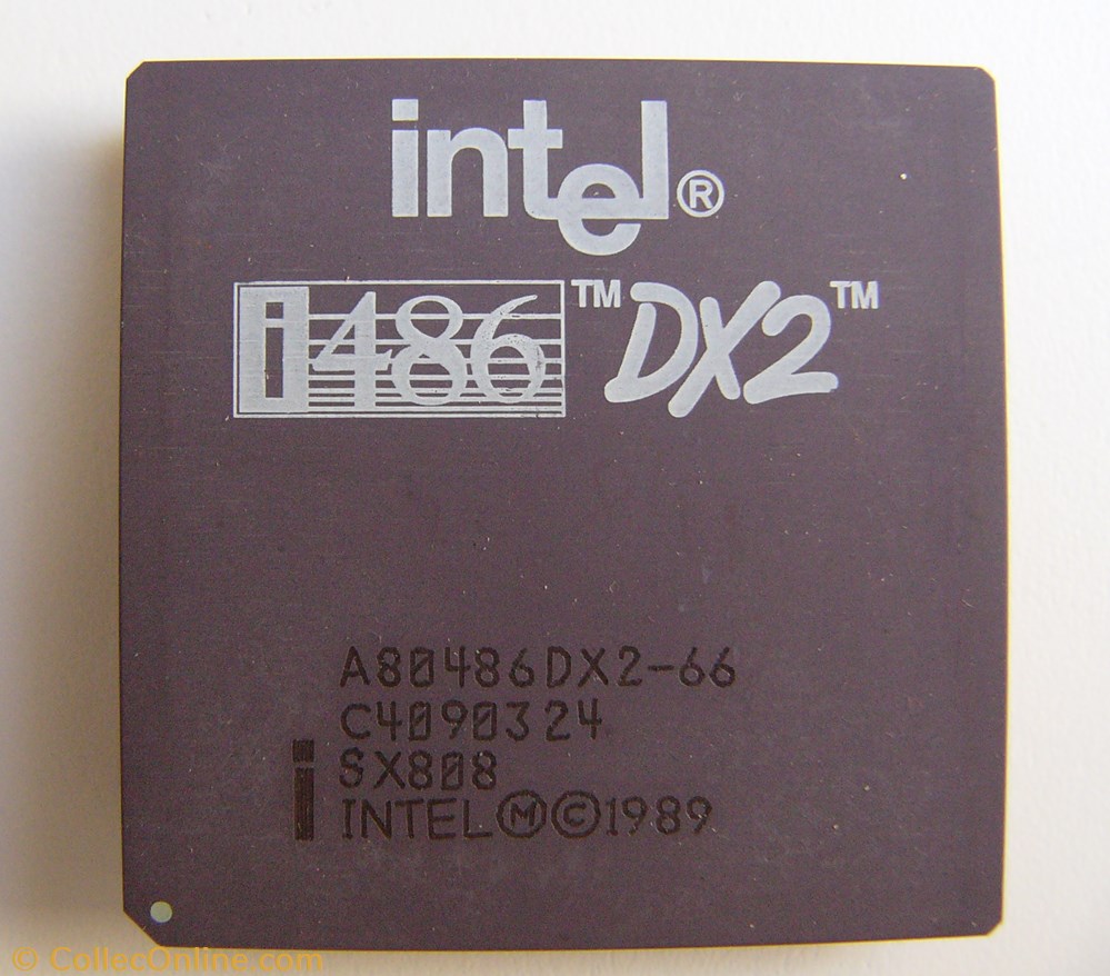 informatique composant processeur intel 80486 dx2