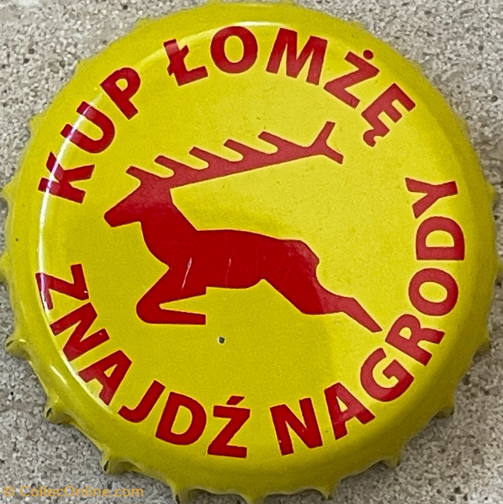 Lomza tampinhas de garrafas cerveja polonia lomza