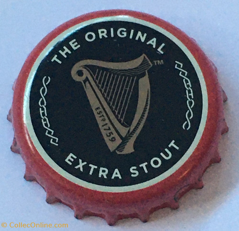 tampinhas de garrafas cerveja irlanda guinness