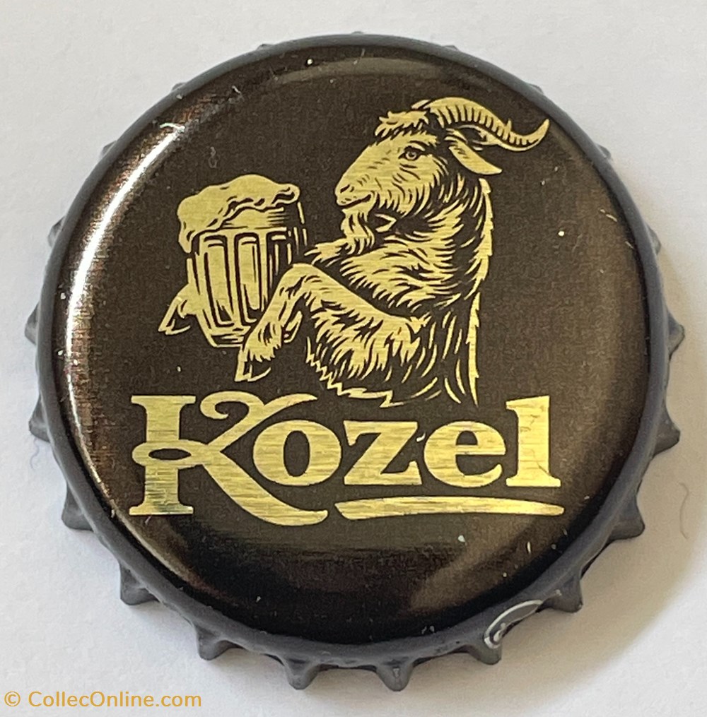 tampinhas de garrafas cerveja republica checa kozel