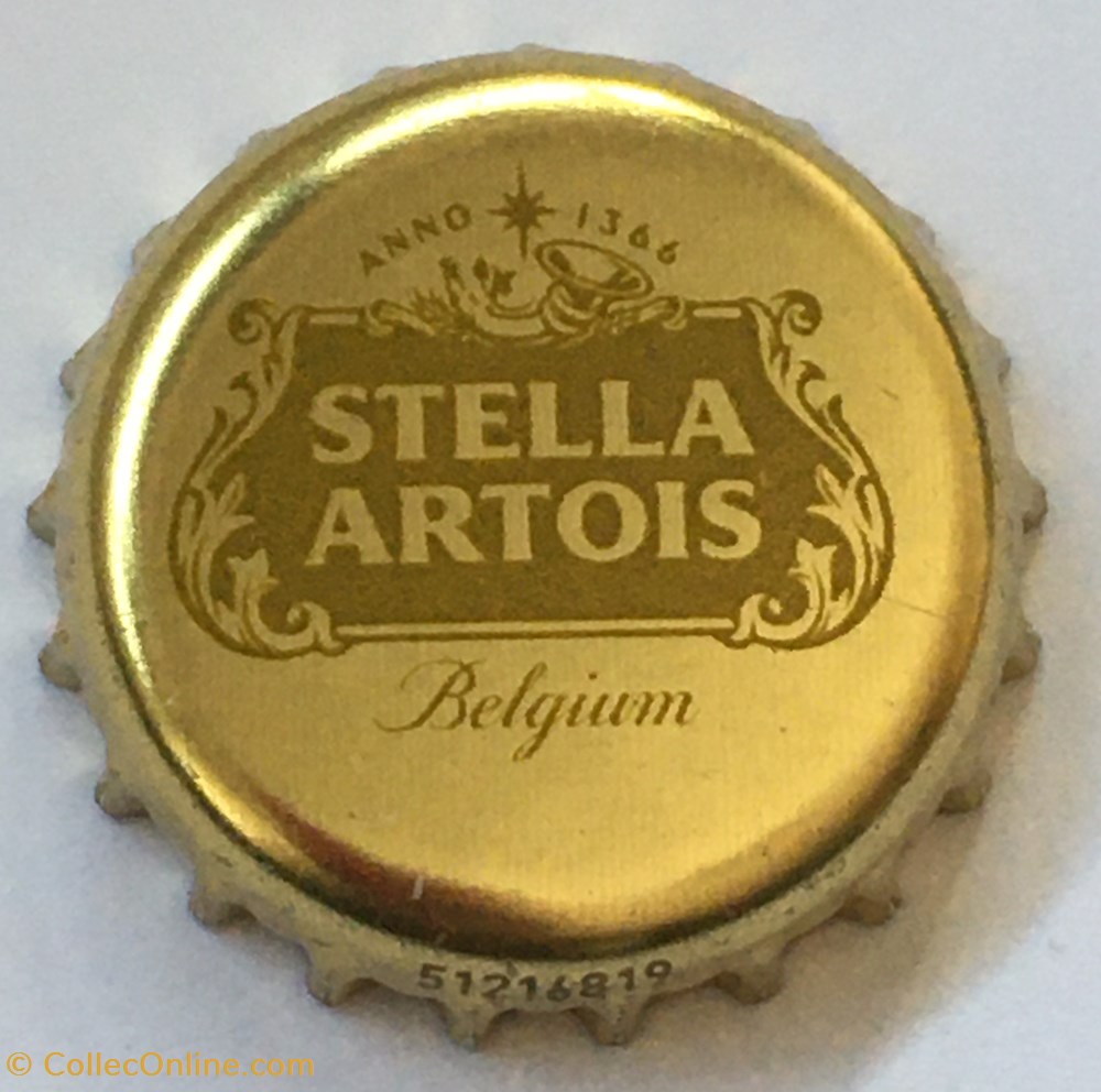 tampinhas de garrafas cerveja belgica stella artois