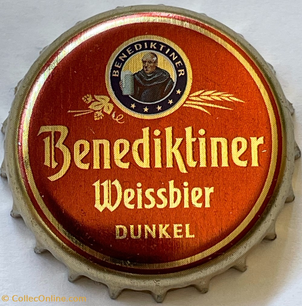Benediktiner tampinhas de garrafas cerveja alemanha benediktiner