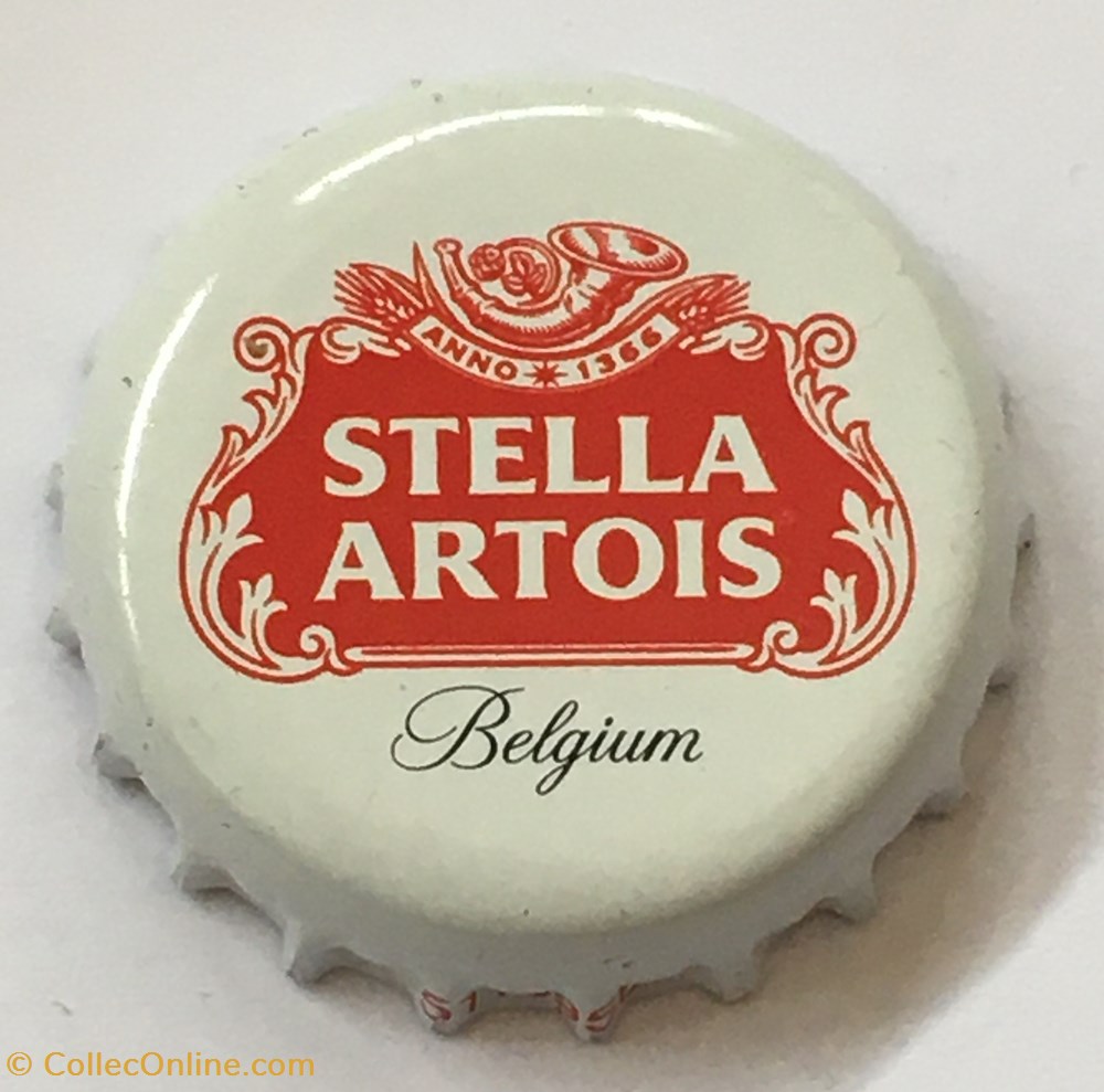 tampinhas de garrafas cerveja belgica stella artois