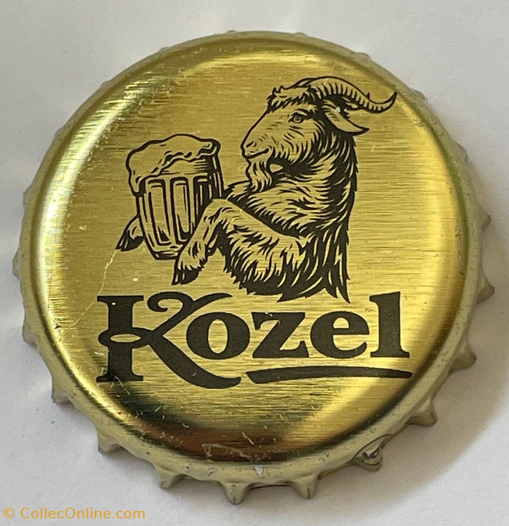 tampinhas de garrafas cerveja republica checa kozel