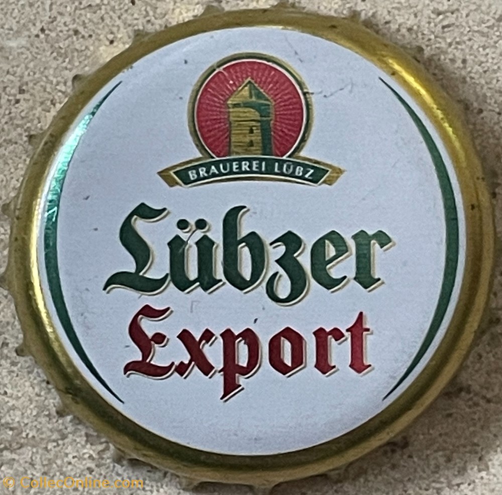 Lübzer tampinhas de garrafas cerveja alemanha lubzer