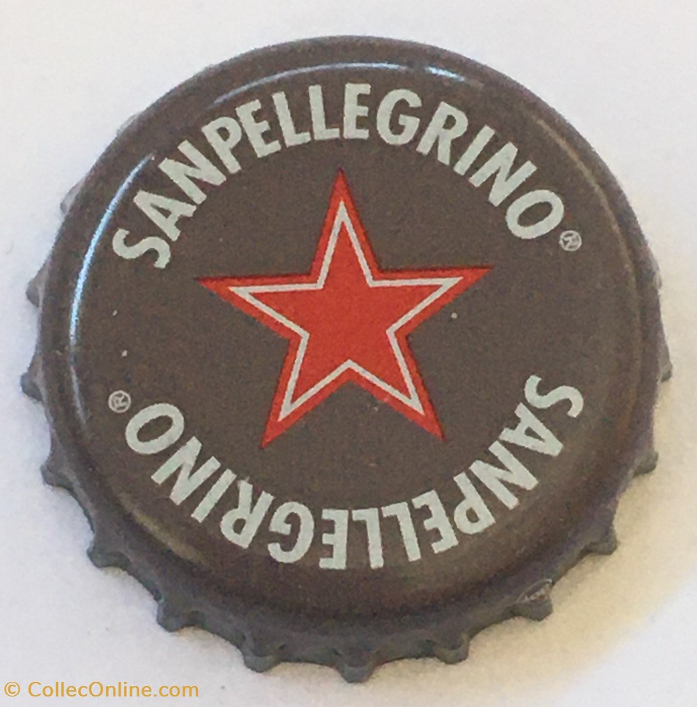 tampinhas de garrafas refrigerante outras bebidas sanpellegrino