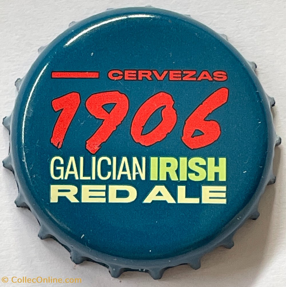 tampinhas de garrafas cerveja espanha 1906