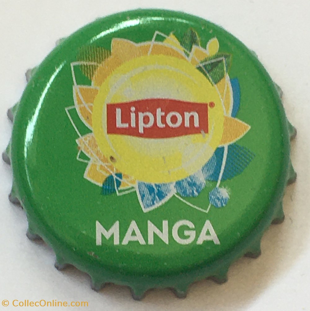 tampinhas de garrafas refrigerante e outras bebidas lipton