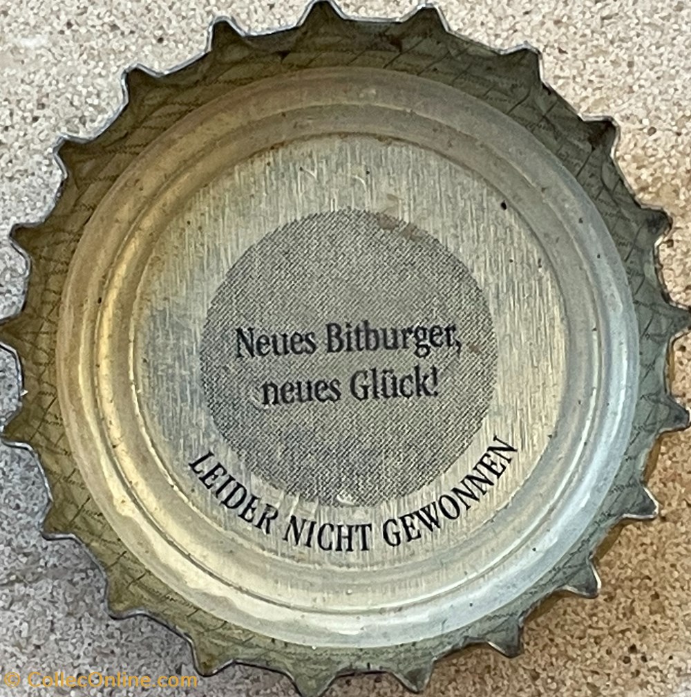 Bitburger tampinhas de garrafas cerveja alemanha bitburger