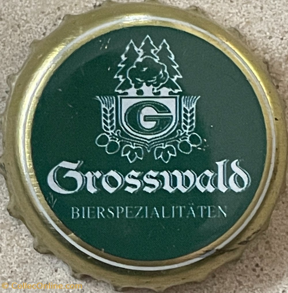 Grosswald tampinhas de garrafas cerveja alemanha grosswald