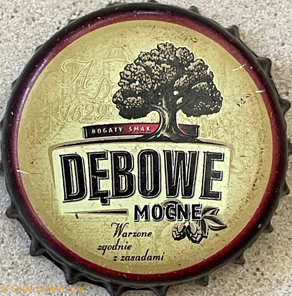 tampinhas garrafas cerveja polonia debowe