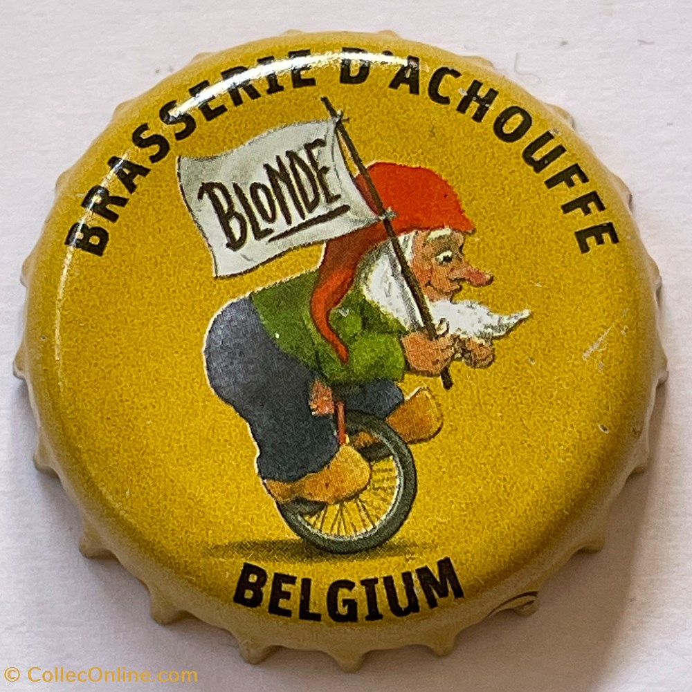tampinhas de garrafas cerveja belgica chouffe