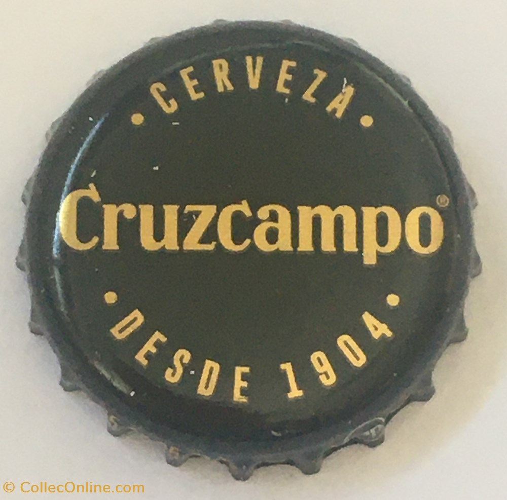 Cruzcampo tampinhas de garrafas cerveja espanha cruzcampo