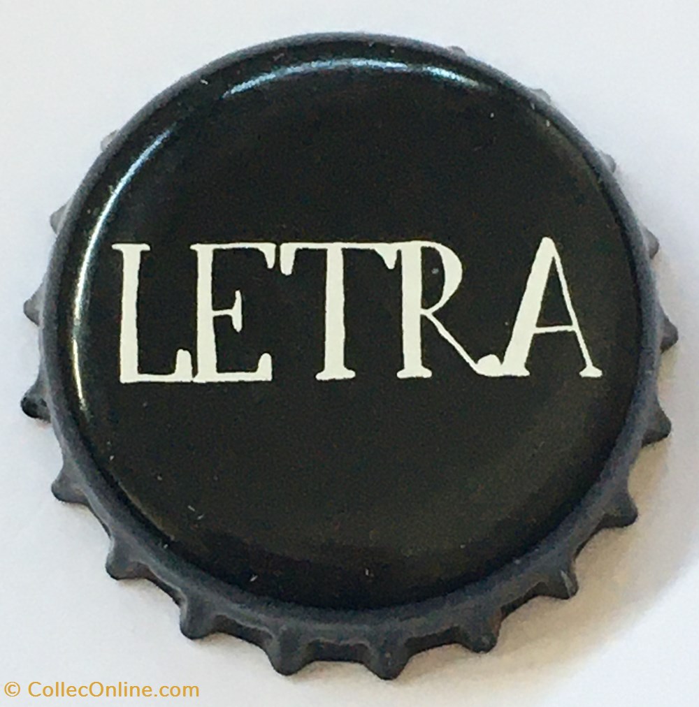 Letra tampinhas de garrafas cerveja portugal letra