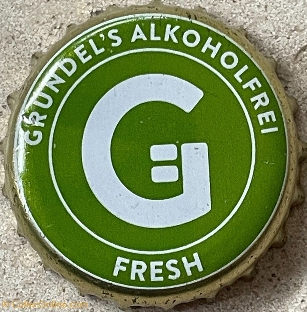 Grundel's tampinhas garrafas cerveja alemanha grundel s