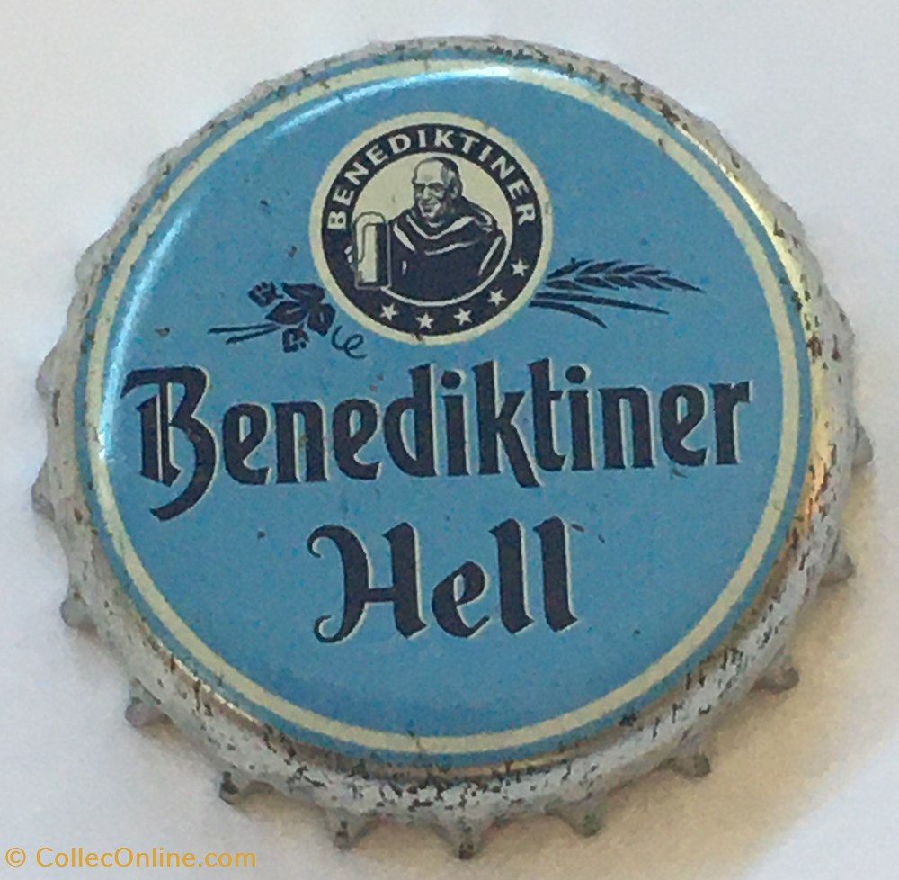 Benediktiner tampinhas de garrafas cerveja alemanha benediktiner