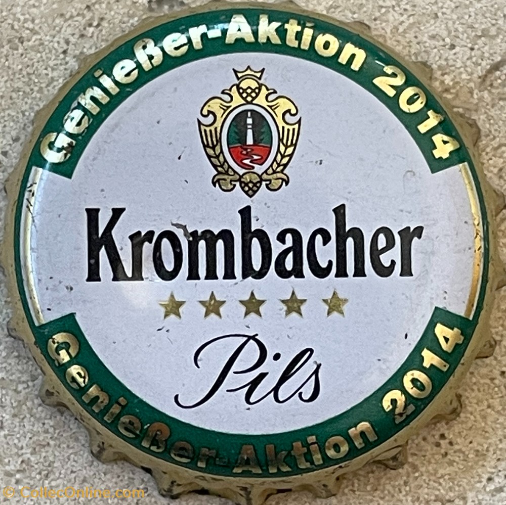 Krombacher tampinhas de garrafas cerveja alemanha krombacher