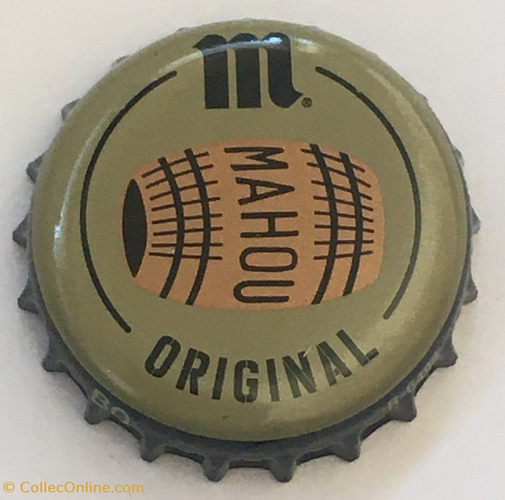 Mahou tampinhas de garrafas cerveja espanha mahou