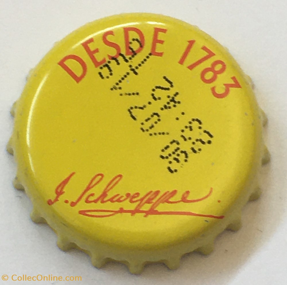 tampinhas de garrafas refrigerante outras bebidas schweppes