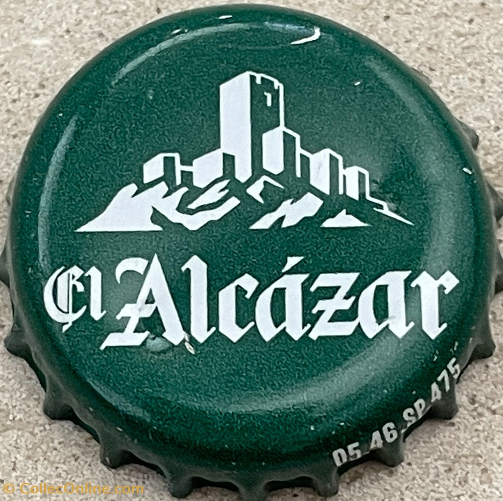 tampinhas de garrafas cerveja espanha el alcazar