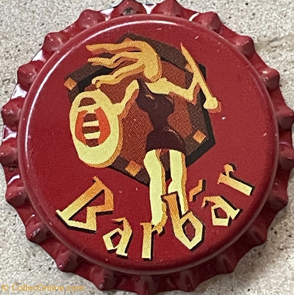 tampinhas de garrafas cerveja belgica barbar
