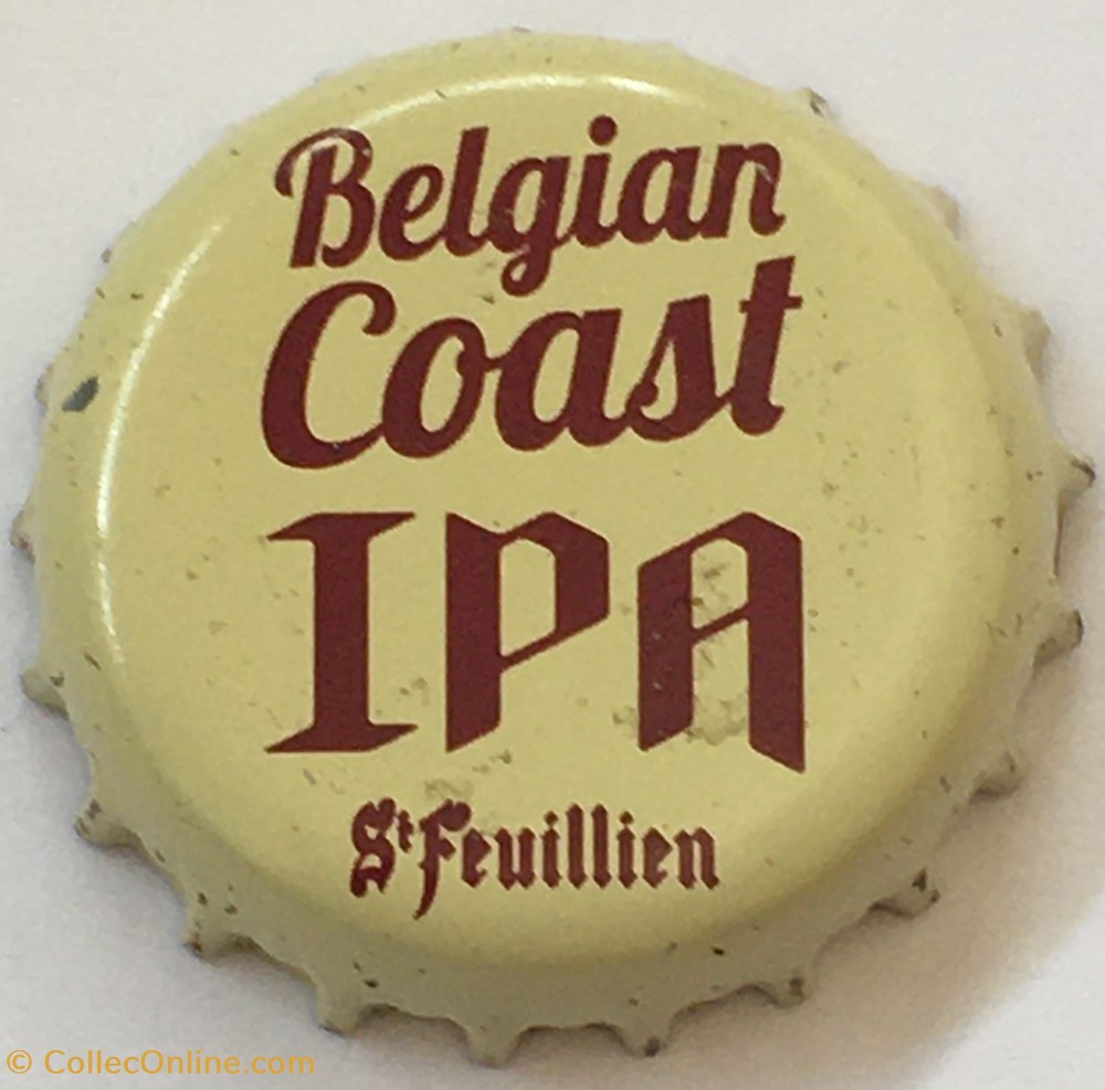 tampinhas de garrafas cerveja belgica belgian coast