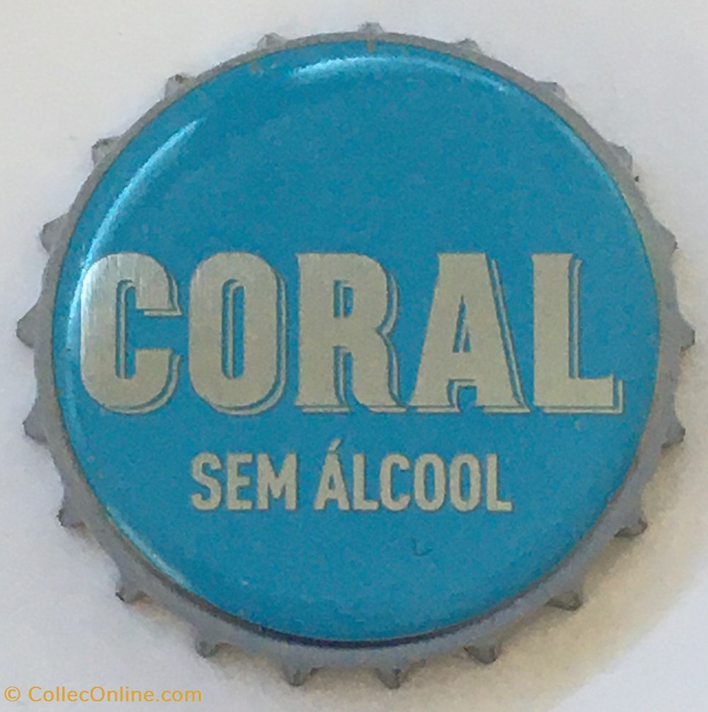 Coral tampinhas de garrafas cerveja portugal coral