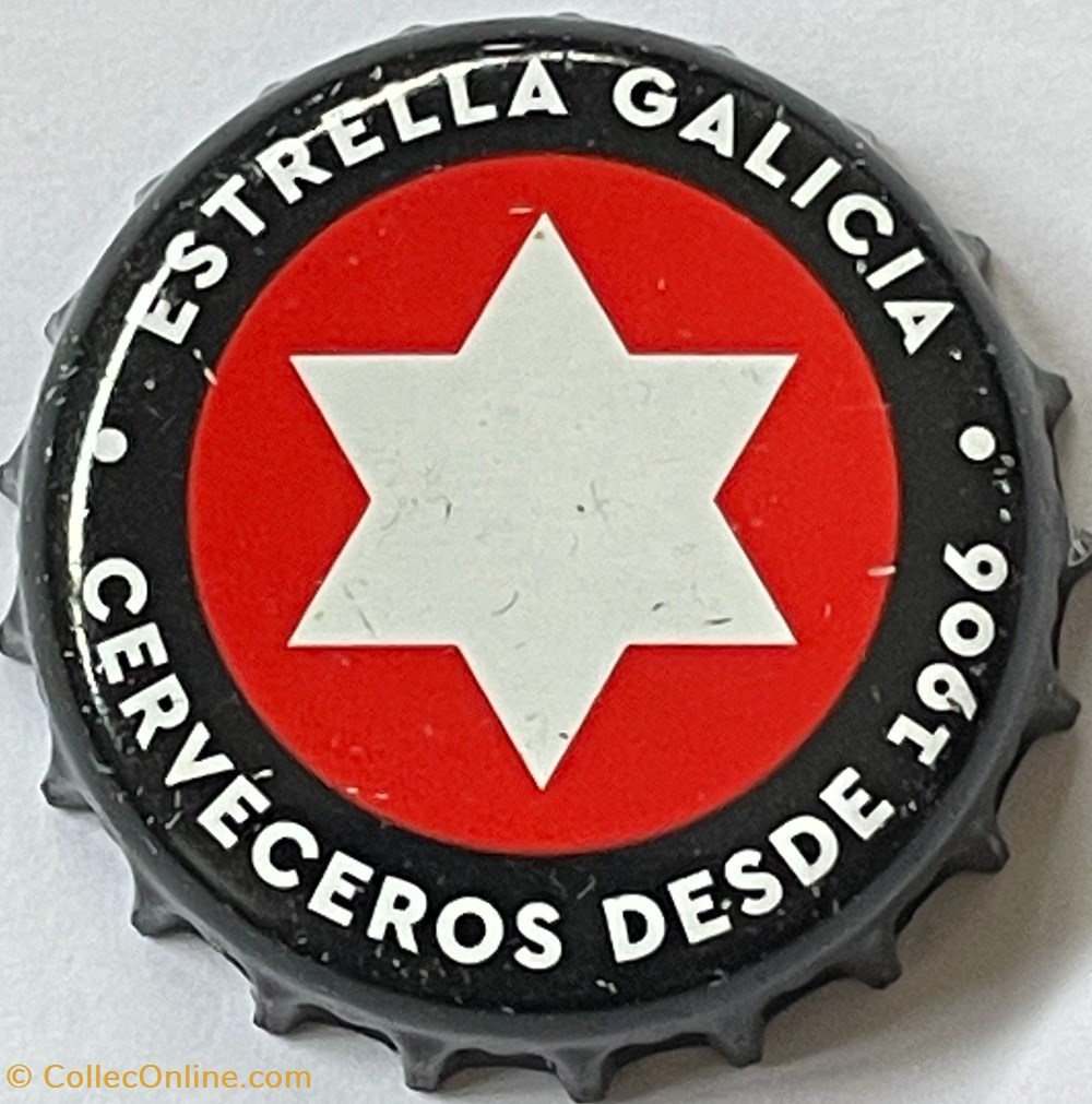 Estrella Galicia tampinhas de garrafas cerveja espanha estrella galicia