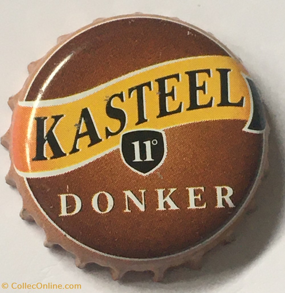 tampinhas de garrafas cerveja belgica kasteel