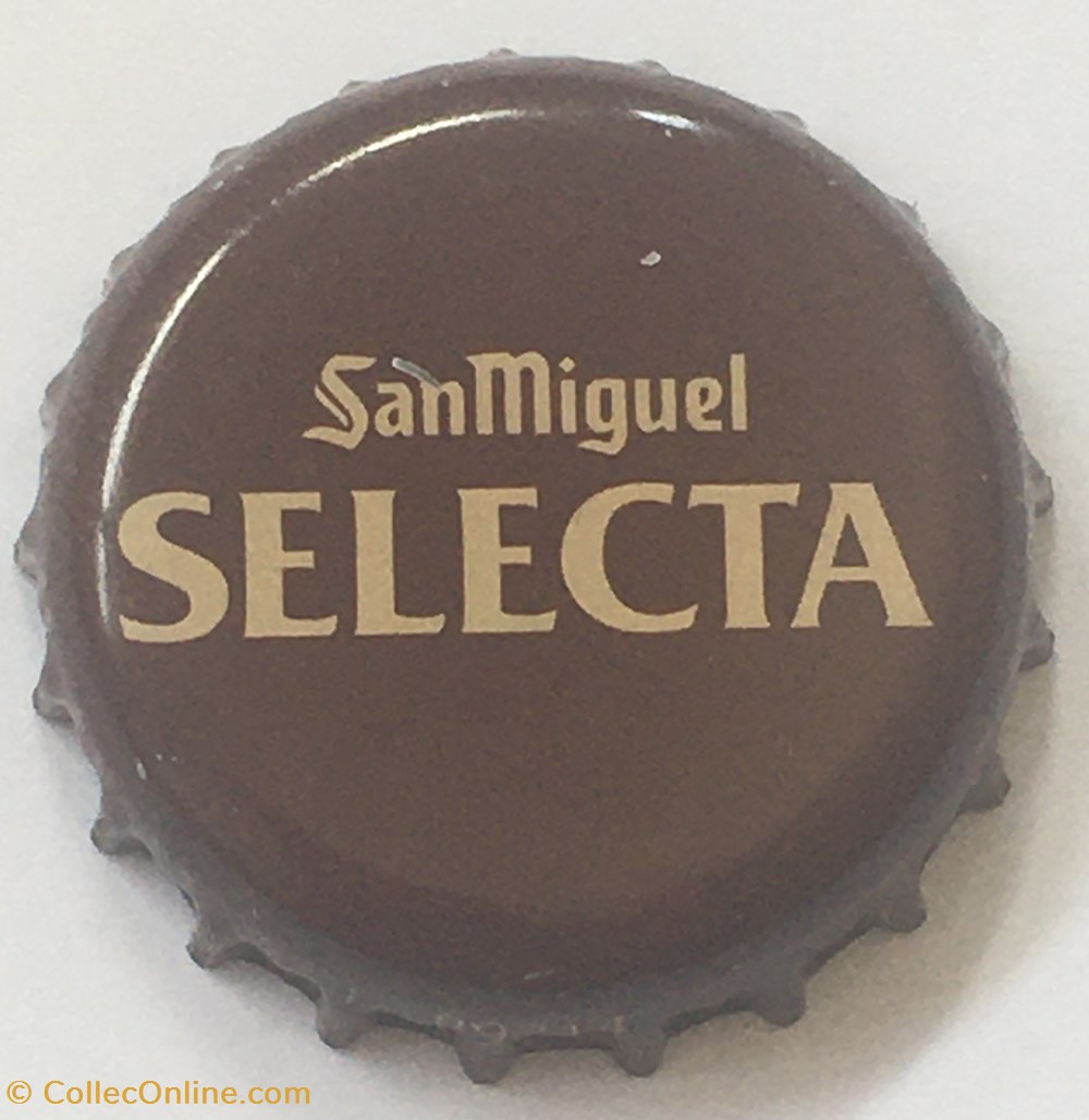 San Miguel tampinhas de garrafas cerveja espanha san miguel
