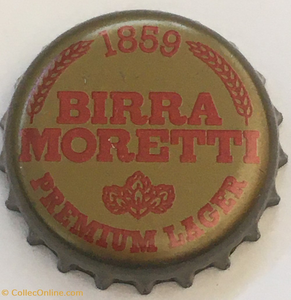 tampinhas de garrafas cerveja italia birra moretti