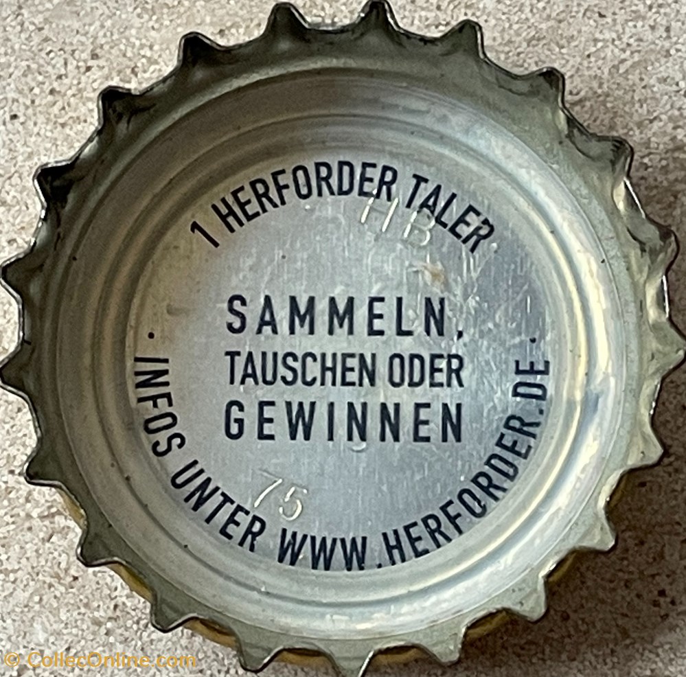 tampinhas garrafas cerveja alemanha herforder
