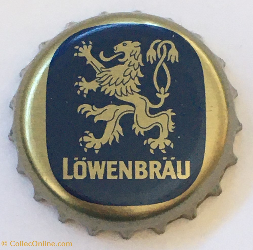 Löwembräu tampinhas de garrafas cerveja alemanha lowembrau