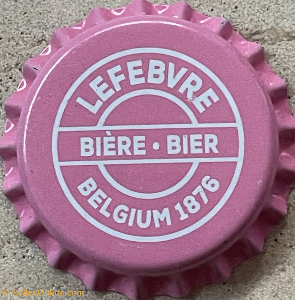 tampinhas de garrafas cerveja belgica lefebvre