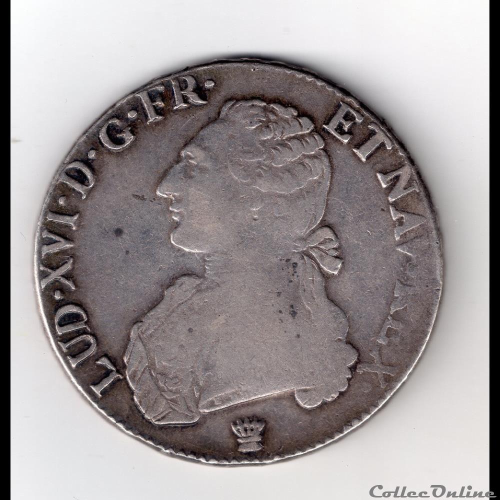 ecu 1791 i monnaie france royale ecu 1791 i