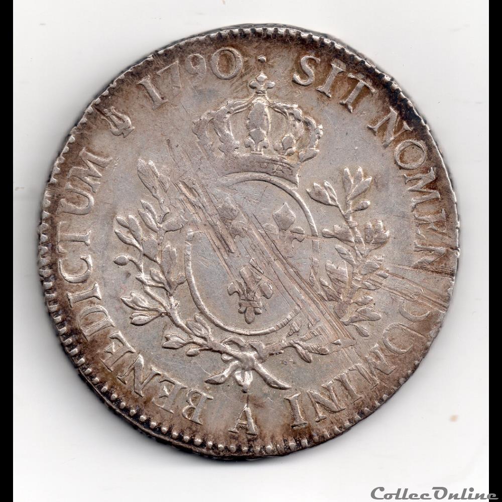 ecu 1790 a monnaie france royale ecu 1790 a