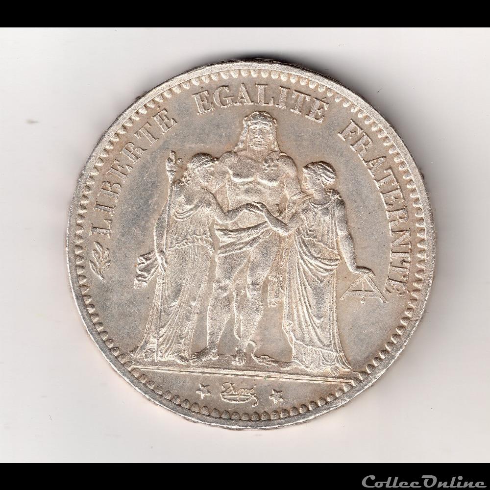 monnaie france moderne 5 francs 1874 k