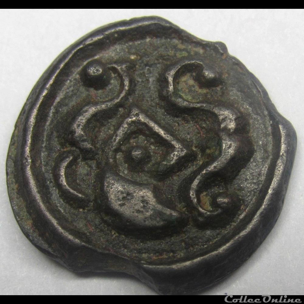 monnaie antique gauloise serie 59 dt 530 potin au sanglier et aux globules