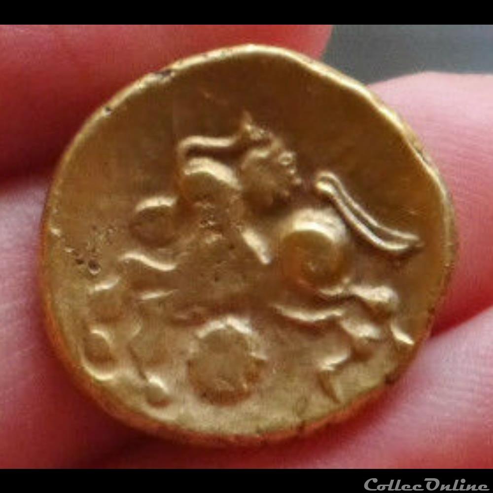 Série 42 A statère à l' œil et à l'astre monnaie antique gauloise serie 42 a statere a il et a astre