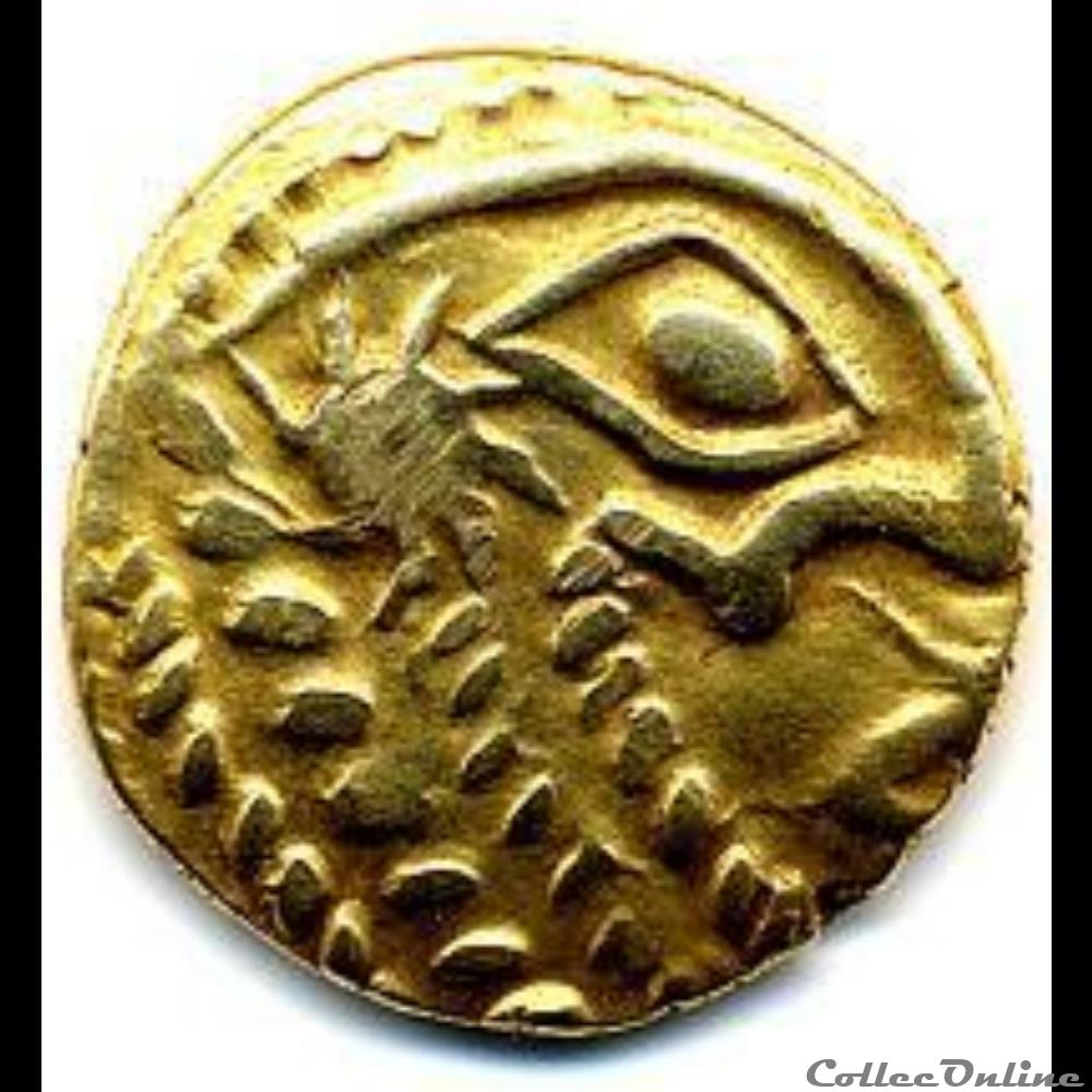 Série 42 A statère à l' œil et à l'astre monnaie antique gauloise serie 42 a statere a il et a astre