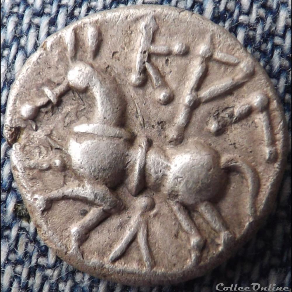 DT série 884 Quinaire KALETEDOY monnaie antique gauloise dt serie 884 quinaire kaletedoy