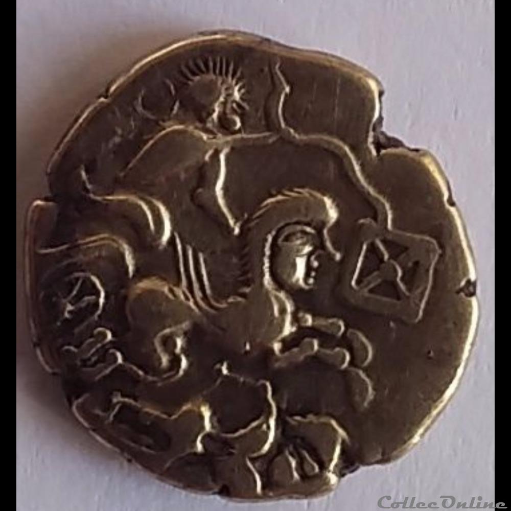 Série 290 DT 2143 Statère au personnage allongé monnaie antique gauloise serie 290 dt 2143 statere au personnage allonge