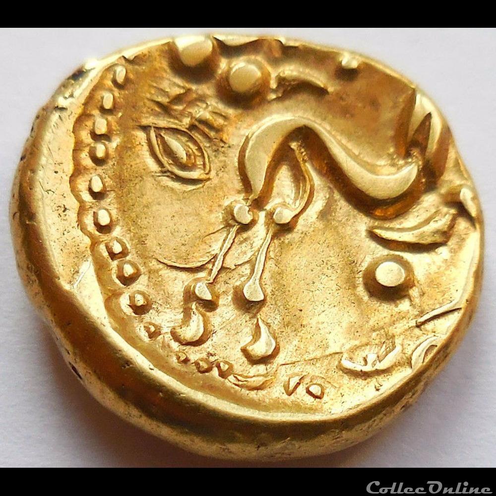 série 40 statère uniface au cheval sans S monnaie antique gauloise serie 40 statere uniface au cheval sans s