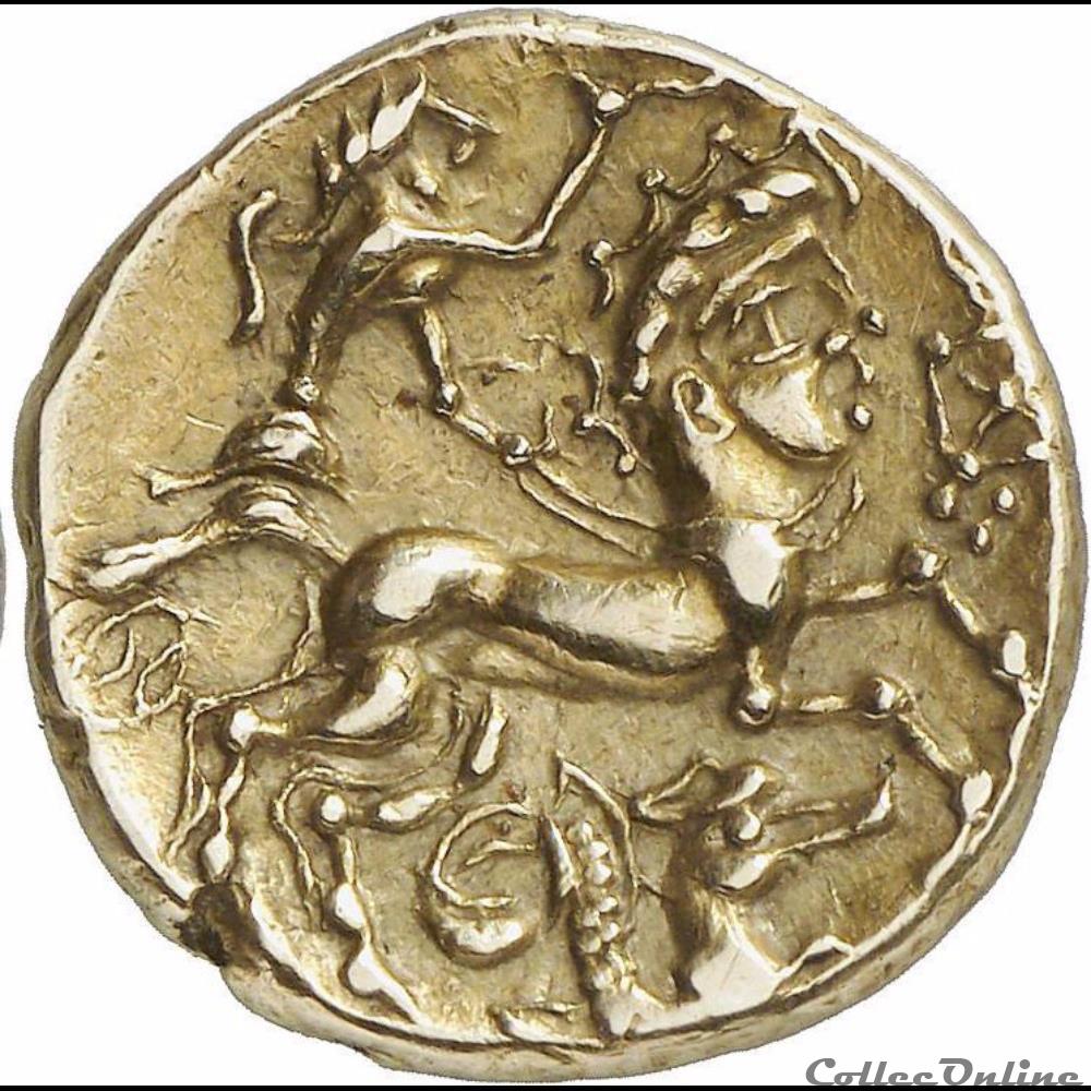 Série 299 DT 2162 Statère à l'hippocampe monnaie antique gauloise serie 299 dt 2162 statere a hippocampe
