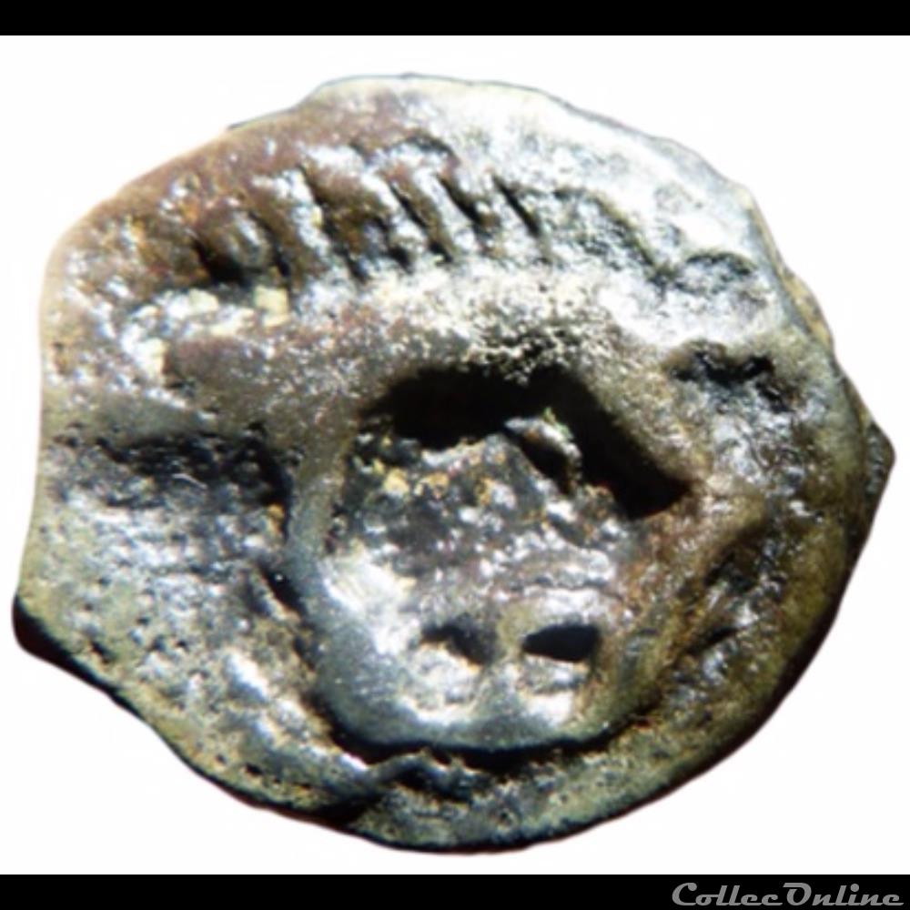 ( incertain ) Potin du type de Tremblois ( type 1 ) monnaie antique gauloise incertain potin du type de tremblois type 1