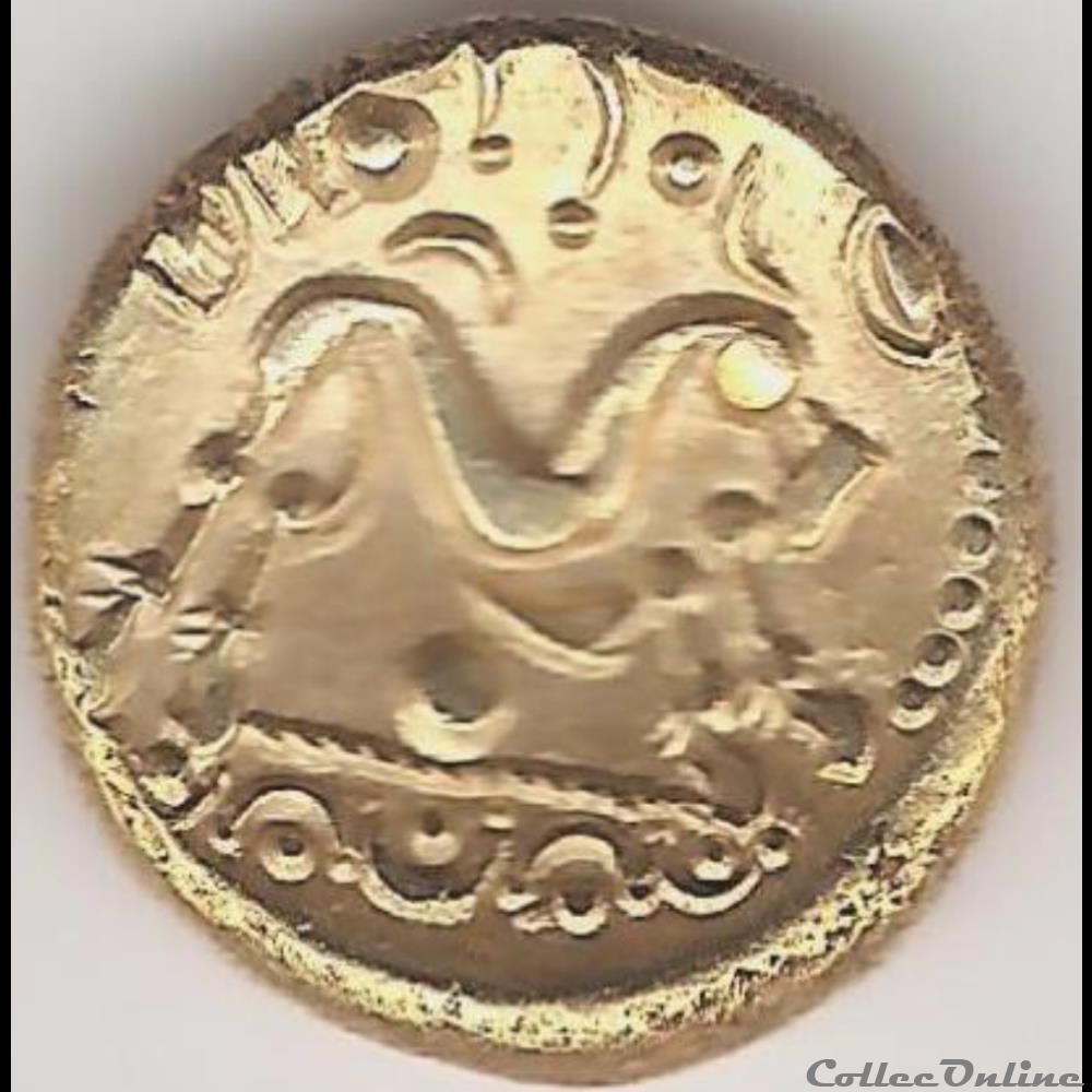 monnaie antique gauloise serie 40 statere uniface au cheval sans s