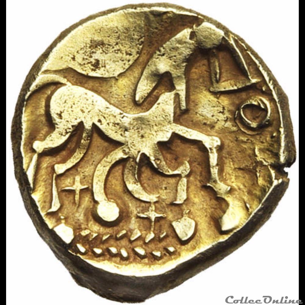 Série 29 DT 179 statère à l'Epsilon monnaie antique gauloise serie 29 dt 179 statere a epsilon