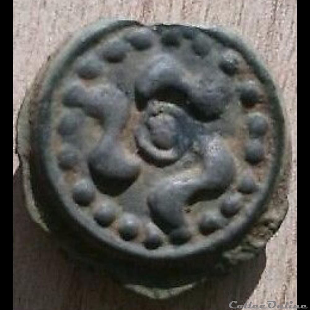 monnaie antique gauloise serie 965 dt 3261 potin aux trois poissons